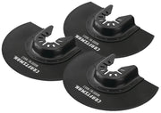 Photo of three Craftsman wood IV walls saw blades, black color, SKU CMAO113-3, front angle.