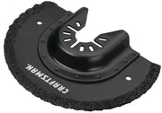Photo of CRAFTSMAN mower deck cover with textured edge, black, side angle, SKU CMAO400.