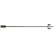 Photo of Craftsman CMCAWA metal auger attachment with pointed dual blade tip, side view on white background.