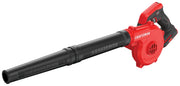 Photo of Craftsman cordless blower CMCBL0100B, red and black, angled view on white background.