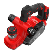 Photo of Craftsman cordless hand planer CMCW350B, red and black, shown angled on white background.