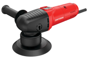 Photo of Craftsman CMEE145 electric polisher with red and black body, front angle on white background.