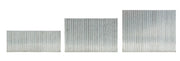 Photo of three sizes of Craftsman finish nails, silvery, model CMFN16PP, on white background.