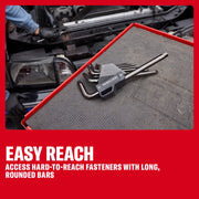 CRAFTSMAN hex key set on a tray, used to access hard-to-reach fasteners in automotive repair work.