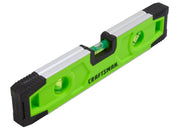 Photo of Craftsman green and black level tool CMHT43191G, angled view on white background.