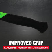 Photo of Craftsman CMHT51400 graphics hammer handle with black improved grip and green accent.
