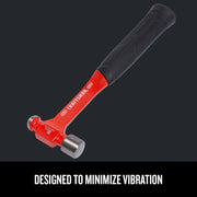Photo of Craftsman graphics hammer CMHT54177, red and black handle, shown at an angle on white background.