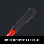Photo of Craftsman black comfort grip handle, SKU CMHT54177, close-up angle, slip-resistant design.
