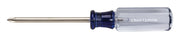 Craftsman CMHT65002 Phillips screwdriver with clear blue handle, side angle, on white background.