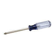 Craftsman CMHT65002 Phillips screwdriver with blue transparent handle, side view on white background.