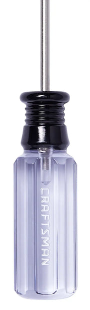 Photo of Craftsman CMHT65049 clear handle screwdriver, front angle on white background.