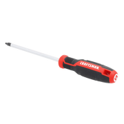 Photo of Craftsman Phillips screwdriver CMHT65173 with black and red handle, angled on white background.