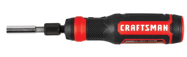 Craftsman ratcheting screwdriver CMHT68001 white background beauty shot side view