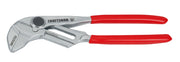 Craftsman CMHT82250 adjustable pliers with red handles, side angle on white background.