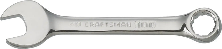 Photo of Craftsman CMMT12084 polished combination wrench, 11mm, flat view on white background.