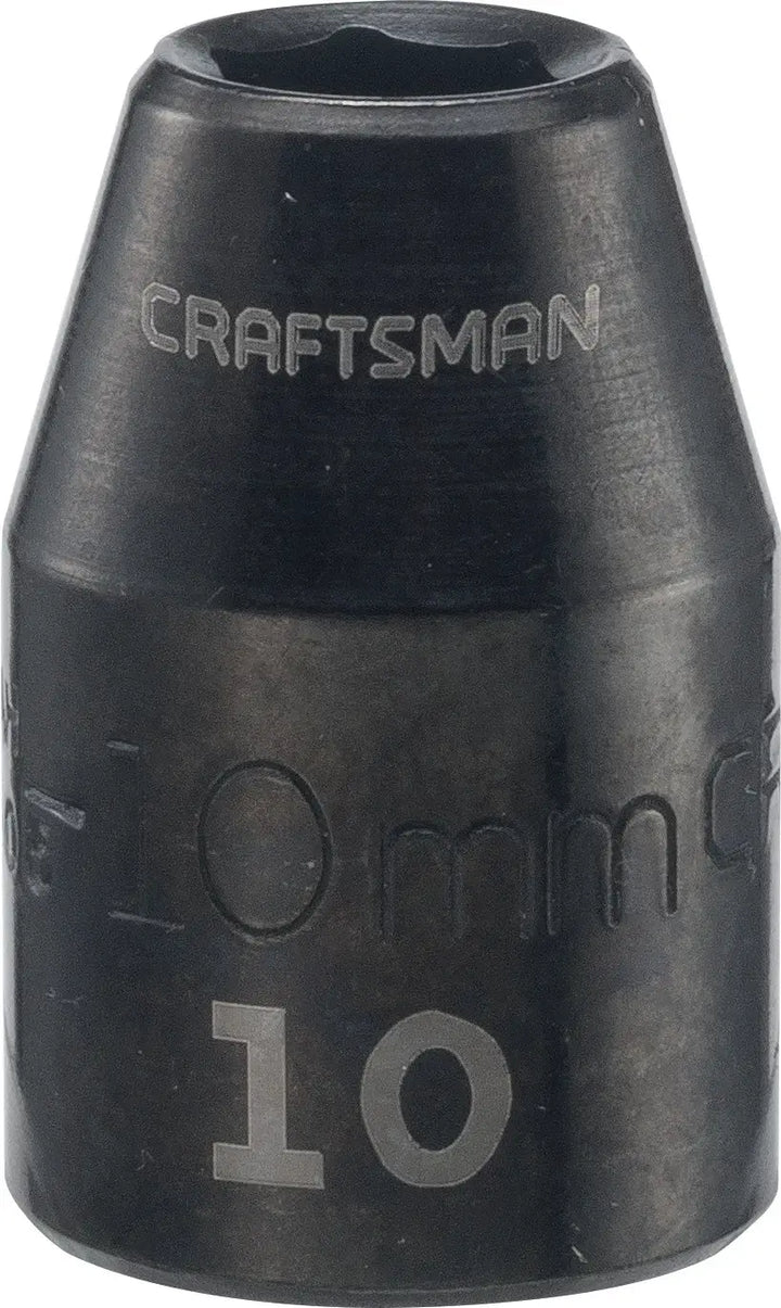Half inch drive 10 millimeter metric shallow socket.