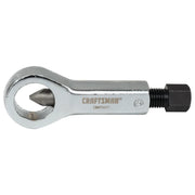 Photo of Craftsman CMMT14117 bolt extractor tool, chrome finish, side angle on white background.