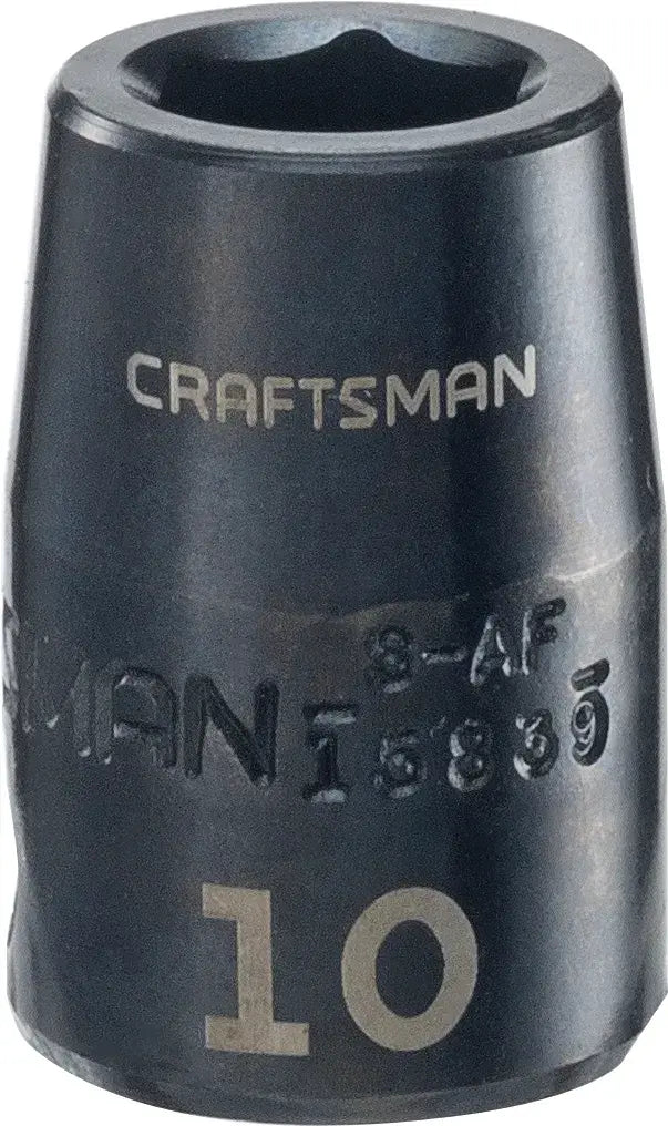 3 eighths inch 10 millimeter metric impact shallow socket.
