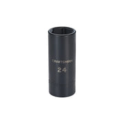 Craftsman 24 mm deep socket, CMMT16086, black finish, photographed from front on white background.