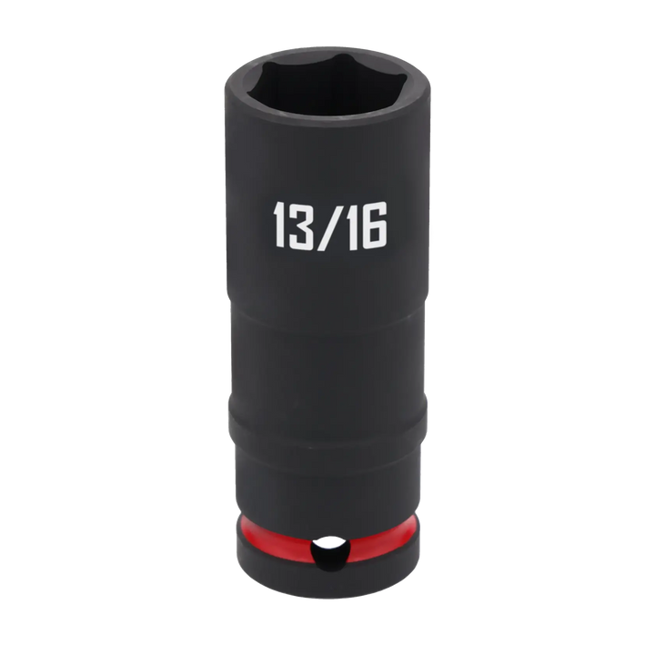 A black Craftsman socket tool with a 13/16 inch size marking, featuring a red ring near the base.