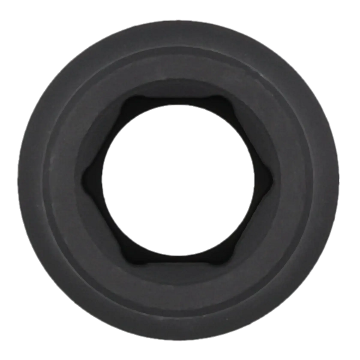 A close-up image of a black Craftsman socket, viewed from the top, showing the hexagonal opening used for turning nuts and bolts.