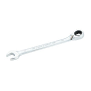 A CRAFTSMAN branded combination wrench with an open end on one side and a ratcheting box end on the other, placed against a white background.