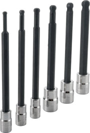 Craftsman CMMT42607 ball hex bit socket set, six pieces, photo on white background.