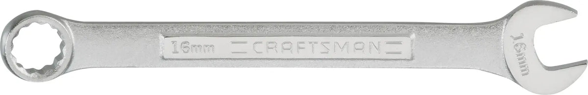 Craftsman CMMT42924 16mm combination wrench, silver finish, product photo on white background.