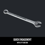 Photo of Craftsman 26mm combination wrench CMMT42932, silver finish, flat lay on white background.