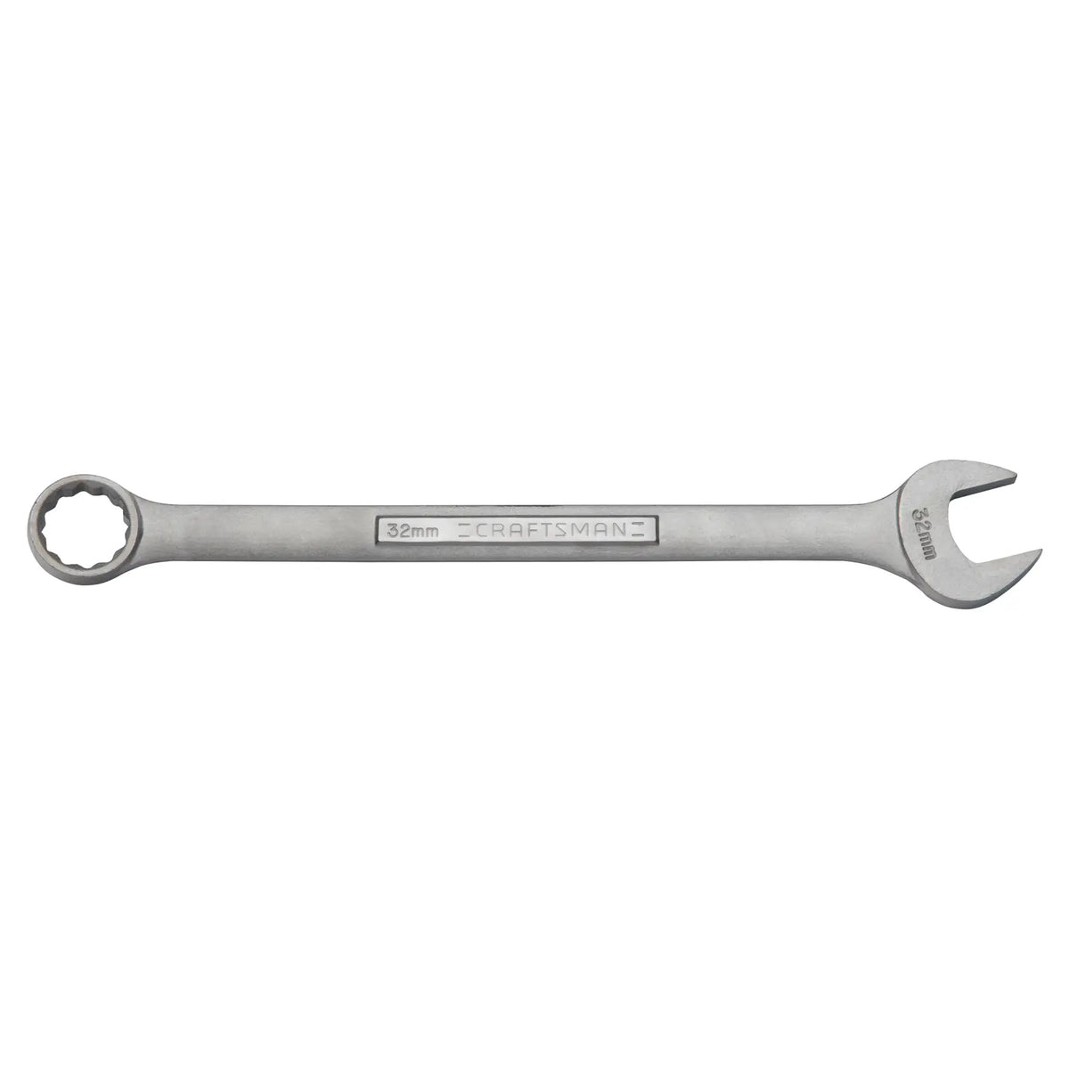 Craftsman 32mm combination wrench CMMT42936, silver finish, front view on white background