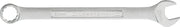 Photo of CRAFTSMAN CMMT42938 21mm combination wrench, silver finish, box end and open end, side angle, white background.