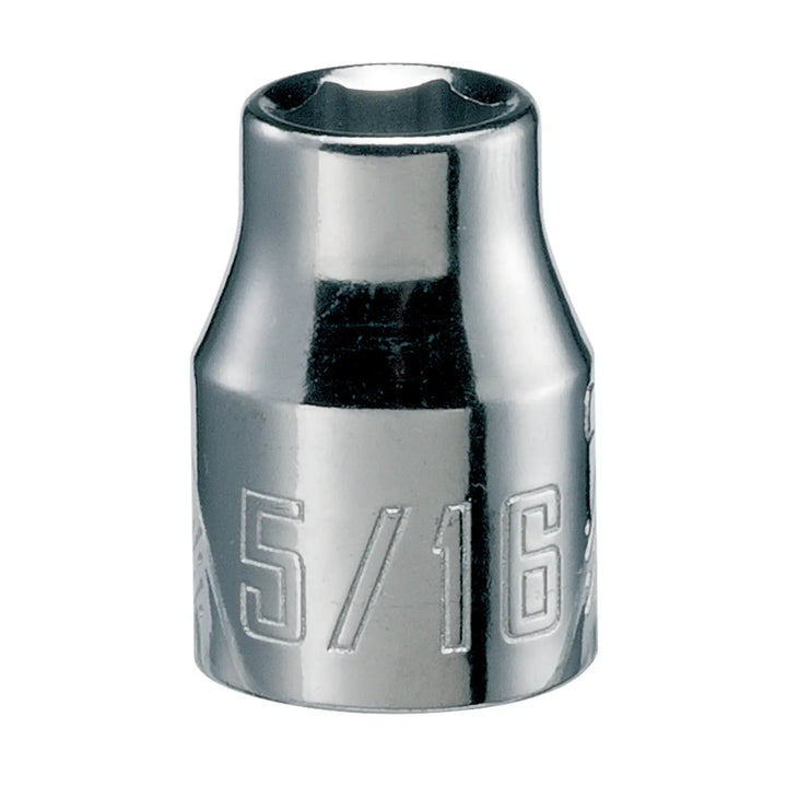 Craftsman 5/16 inch chrome socket, SKU CMMT43000, tool accessory, front angle on white background.