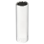 Craftsman chrome deep socket 9/16 inch, front angle, CMMT43313.