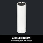 Craftsman chrome socket 9/16 inch, corrosion resistant, vertical angle, SKU CMMT43313.
