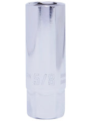 Photo of Craftsman CMMT43324 chrome spark plug socket, 5/8 inch size, front angle on white background.