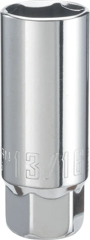 Craftsman chrome 13/16-inch socket, SKU CMMT43325, tool vertical front angle on white background.