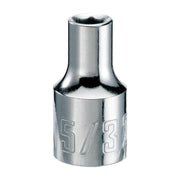 Photo of Craftsman 5/32-inch socket, chrome finish, front angle, SKU CMMT43481, socket accessory.