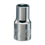 Photo of CRAFTSMAN socket tool, chrome finish, 7/32 inch, front angle, SKU CMMT43492.