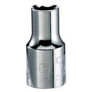 Photo of Craftsman chrome socket, SKU CMMT43501, tool category, front angle on white background.