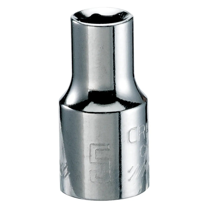 Photo of Craftsman chrome socket, SKU CMMT43501, tool category, front angle on white background.