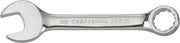 Photo of Craftsman 13mm combination wrench, SKU CMMT44115, chrome finish, top view on white background.