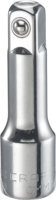 Craftsman CMMT44133 chrome socket extension, shown upright with engraved branding, white background.