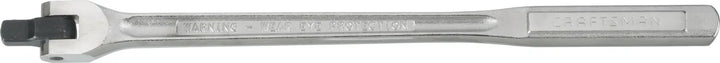 Craftsman breaker bar CMMT44201, silver finish, tool photography, side angle on white background.
