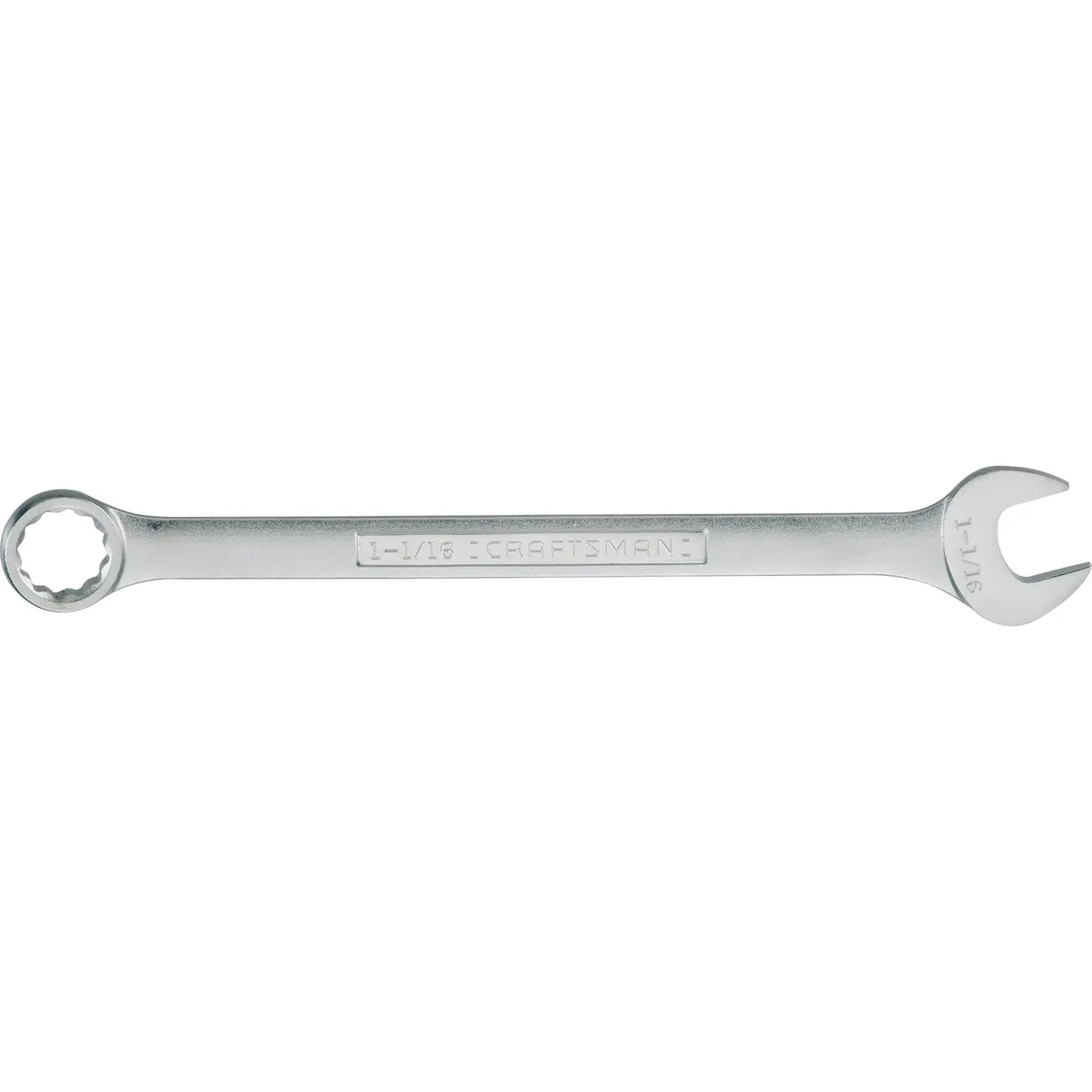 Photo of Craftsman combination wrench CMMT44706, silver, 1-1/16 inch, front view, on white background.