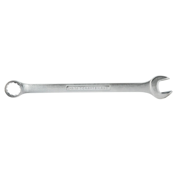 Craftsman combination wrench CMMT44709, silver metal, front view on white background.