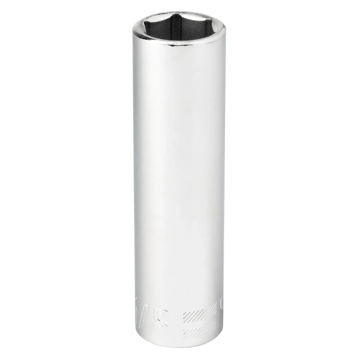 Craftsman chrome deep socket tool, six-point design, vertical angle, CMMT45933.