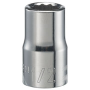 Craftsman socket tool CMMT47502, polished chrome finish, 1/2 inch size, front angle on white background.