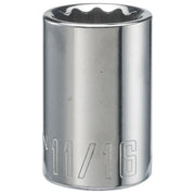 Craftsman chrome socket 11/16 inch, SKU CMMT47507, tool category, front angle on white background.