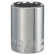 Photo of Craftsman 3/4 inch chrome socket, SKU CMMT47508, tool category, front angle on white background.