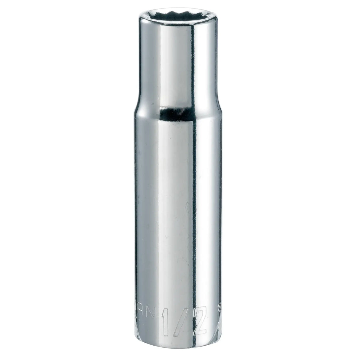 Craftsman chrome deep socket, SKU CMMT47521, photographed upright on white background.